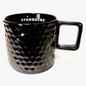 Starbucks 2019 Black Iridescent Dimpled Ceramic Mug